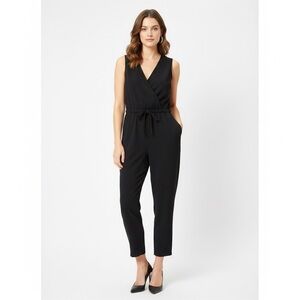 LOFT Black Sleeveless Jumpsuit